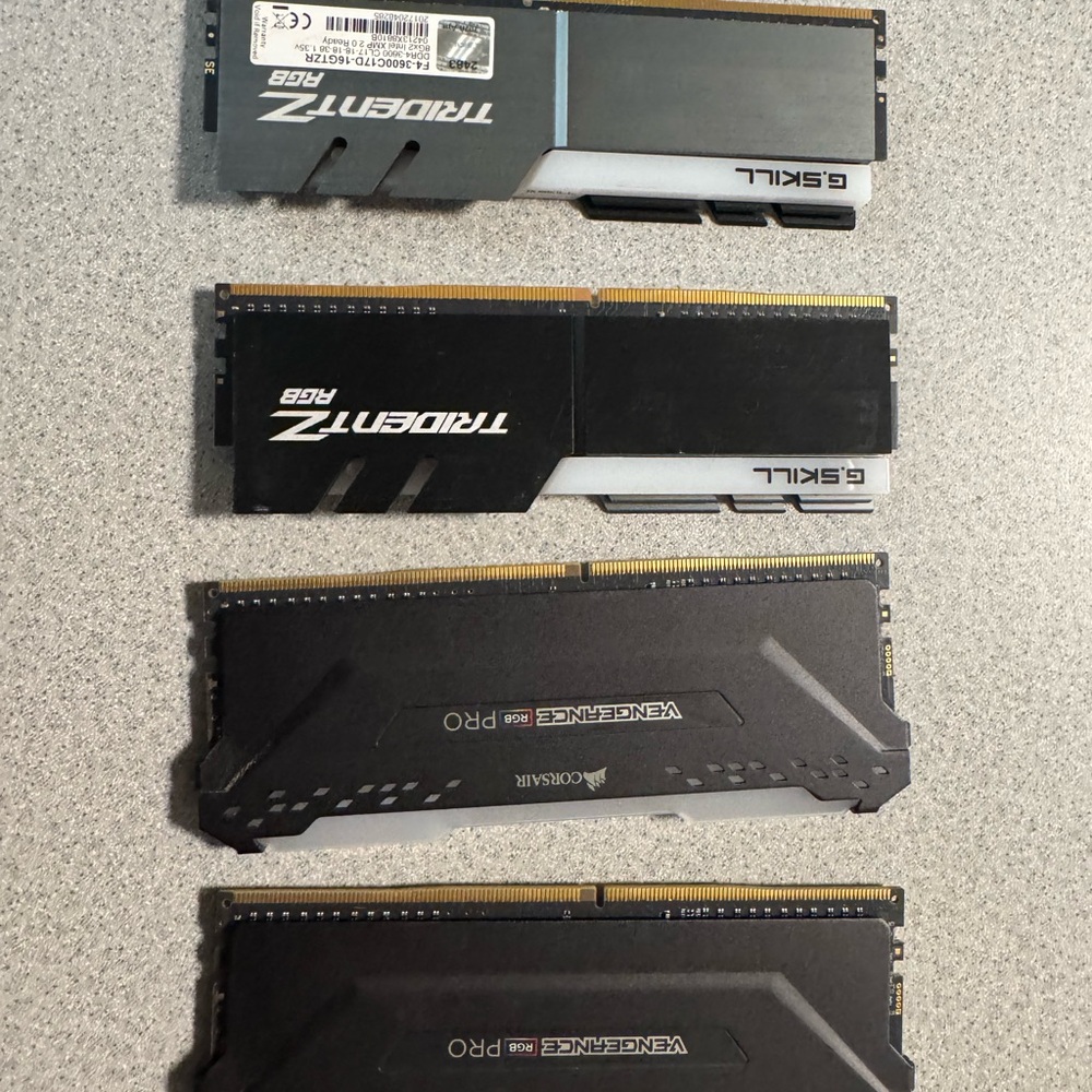 RGB Corsair Vengeance/Trident RAM Modules. 32gb DDR4 4x8gb